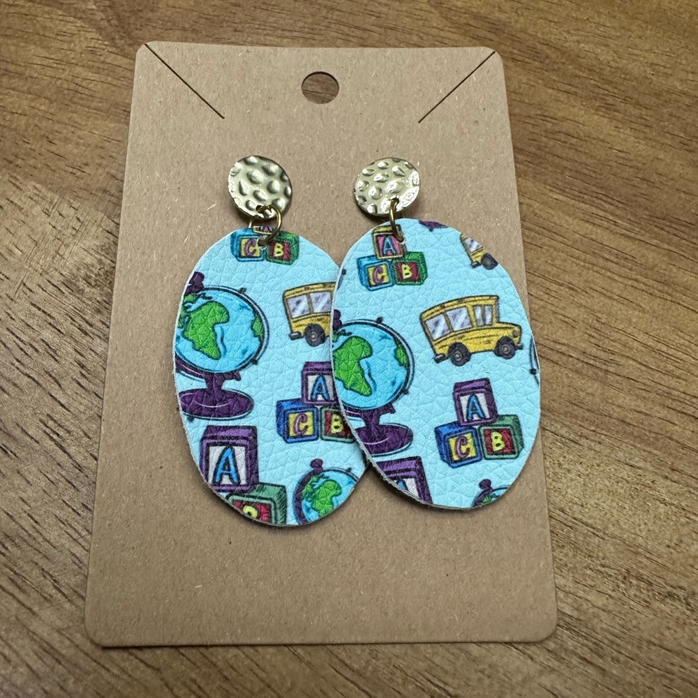 5/$10 Colorful School‎ Theme Earrings
